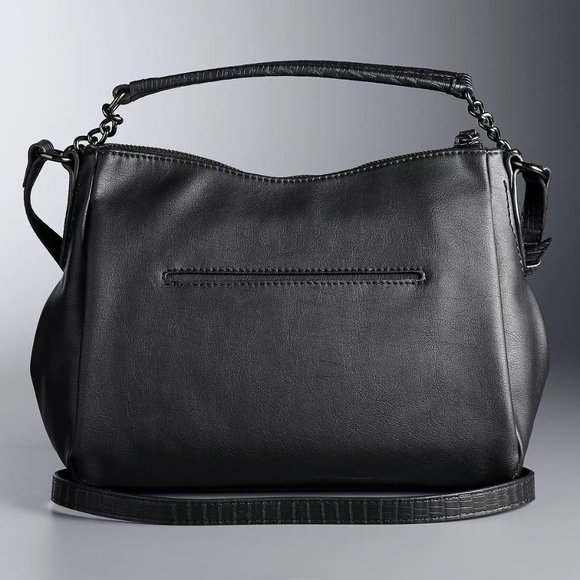 simply vera vera wang kiera large crossbody bolsa